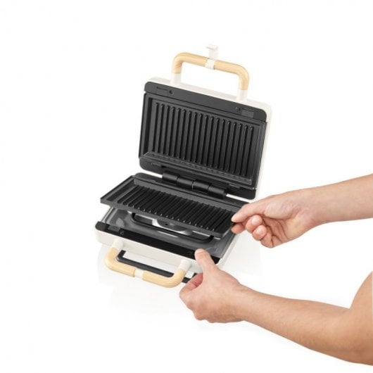 Flama Pearl White 4961FL Sandwichmaker 800 W
