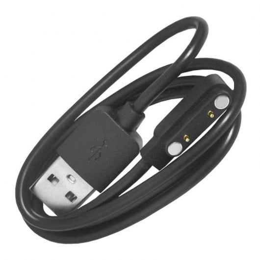 OcioDual 2-poliges magnetisches Ladekabel für Smartwatch, Schwarz