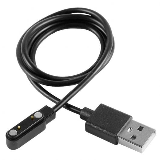 OcioDual 2-poliges magnetisches Ladekabel für Smartwatch, Schwarz