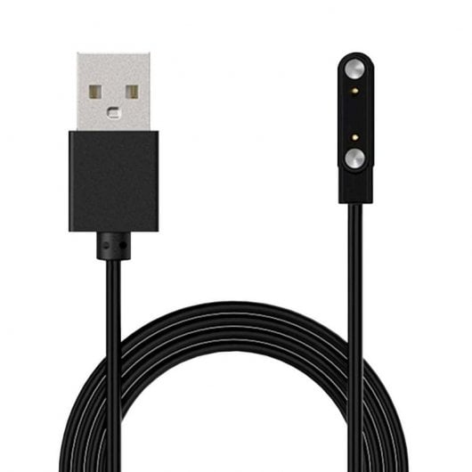 OcioDual 2-poliges magnetisches Ladekabel für Smartwatch, Schwarz