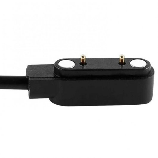 OcioDual 2-poliges magnetisches Ladekabel für Smartwatch, Schwarz