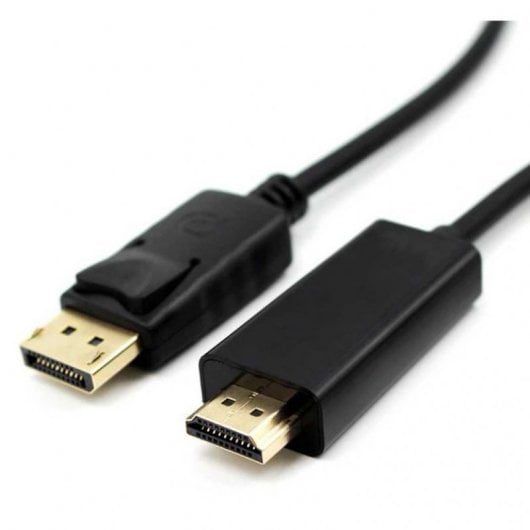 OcioDual Displayport DP auf HDTV-Kabel, 1,8 m, Schwarz, 4K-Auflösung, Stecker für Monitor, Projektor