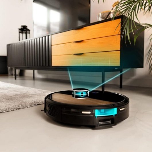Aspirador Robô com Mopa Cecotec Conga Eternal Max Titanium Navegação Laser 3.000 Pa Controlo por Voz