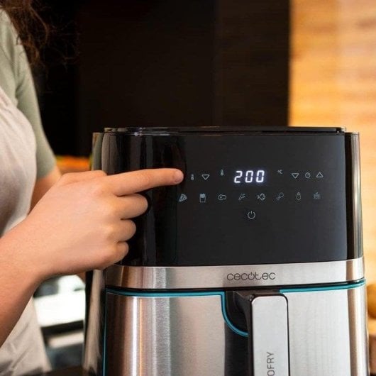 Friteuse sans Huile Cecotec Cecofry Full Inox 5500 Pro 5.5L 1700W avec Accessoires