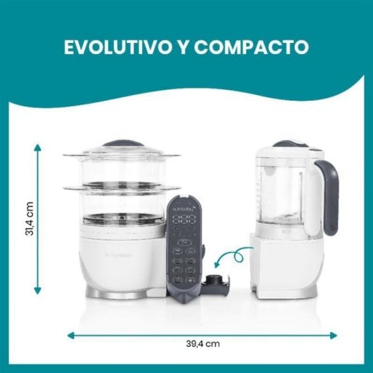 Babymoov Robot de Cozinha Multifunções 0.7L 400W Branco/Cinzento