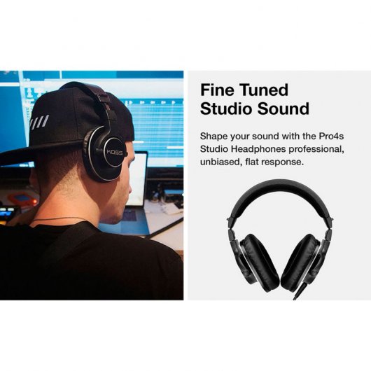 Koss PRO4S Casque professionnel de studio pleine taille noir