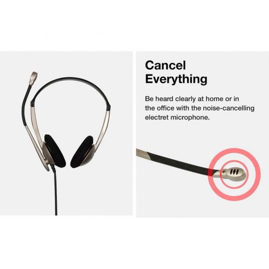 Koss CS100 Casque USB avec Microphone Beige