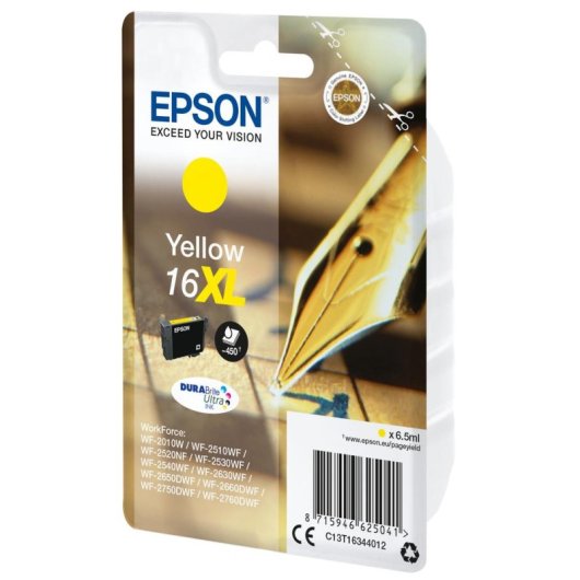 Tintenpatrone Epson 16 XL Gelb Original Pigment 6,5 ml High Yield