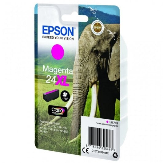 Cartucho de Tinta Original Epson 24 XL Magenta