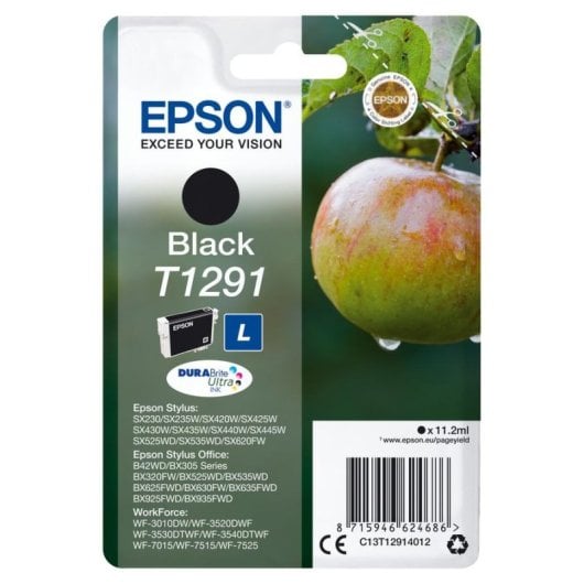 Tintenpatrone Epson T1291 Schwarz Original Pigmenttinte 11,2 ml
