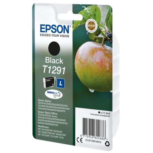 Tintenpatrone Epson T1291 Schwarz Original Pigmenttinte 11,2 ml