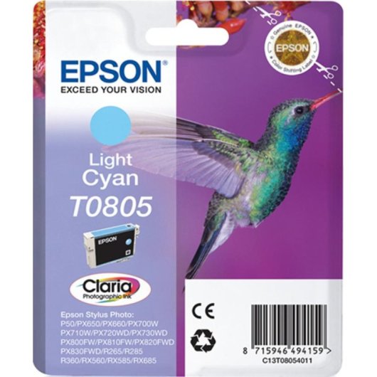 Cartuccia per Cartuccia Originale Epson T0805 Ciano Chiaro