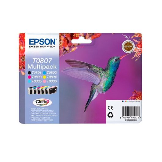 Cartucho de Tinta Epson T0805 Ciano Claro