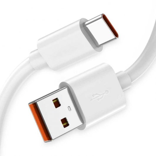 OcioDual Cable de Carga/Datos USB-C a USB 2.0 Carga Rápida 1m Blanco