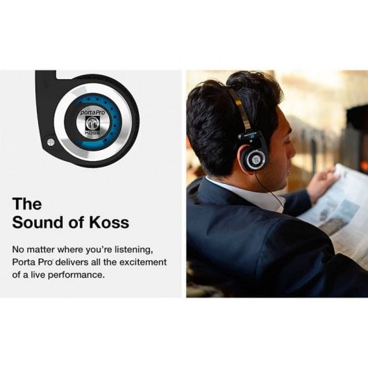 Koss Porta Pro Auriculares con Micrófono Negros