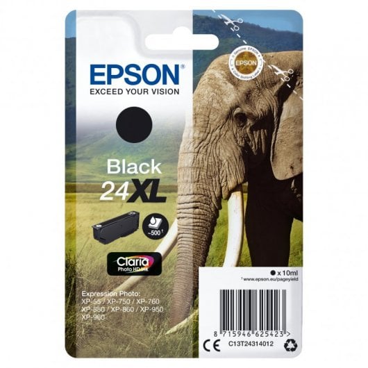Cartucho de tinta preto original Epson 24 XL