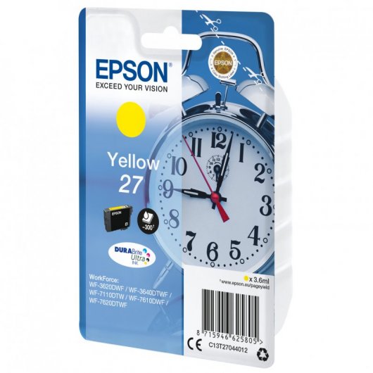 Epson Alarm clock Cartouche "Réveil" 27 - Encre DURABrite Ultra J