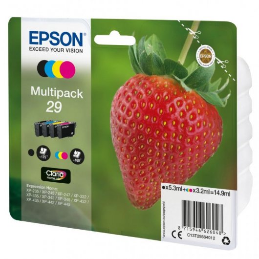 Cartuchos de Tinta Original Epson 29 MultiPack Negro/Cian/Magenta/Amarillo