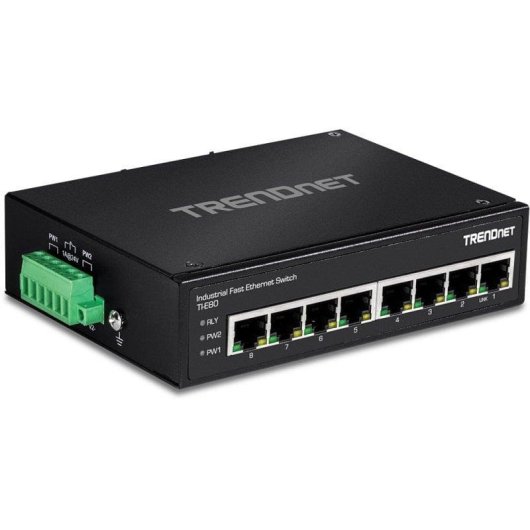Trendnet TI-E80 Switch Unmanaged Fast Ethernet 8 Ports Schwarz