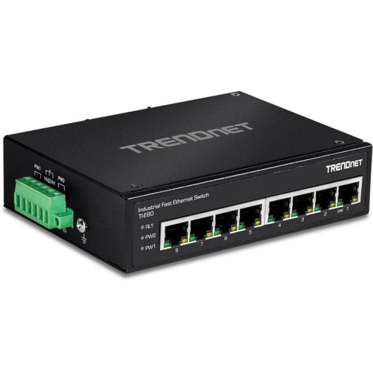 Trendnet TI-E80 Switch Unmanaged Fast Ethernet 8 Ports Schwarz