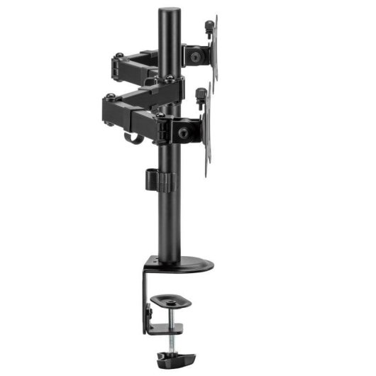 iggual SPM02 Suporte Monitor 2 Braços Mesa 17 a 32'' VESA 75x75 a 100x100 Máx 9Kg