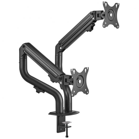 Iggual SPMP02 Support Bras Inclinable/Rotatif pour 2 Moniteurs 17" à 32" VESA 100x100 Max 8Kg