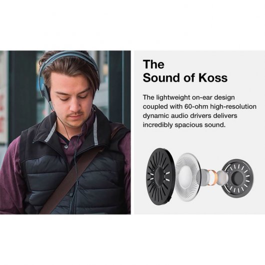 Cuffie Koss KPH30i con microfono bianche