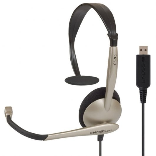 Koss CS95 Casque USB avec Microphone Beige