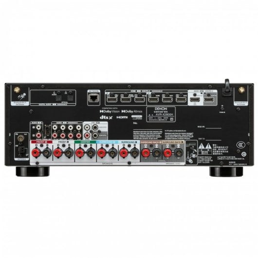 Denon AVR-X2800H Récepteur AV 7.2 canaux Dolby Atmos/8K/Bluetooth