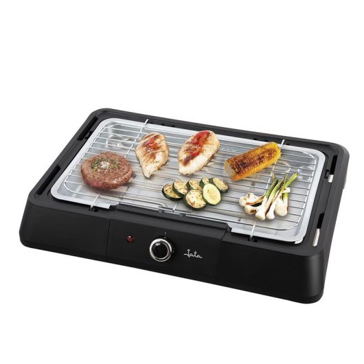 Barbecue Jata JEBQ1001 électrique 2200W inox 2 modes cuisson grille réglable