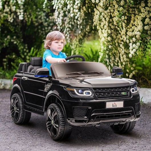 Homcom Coche Eléctrico Suv 12V Negro para Niños de 3-6 Años