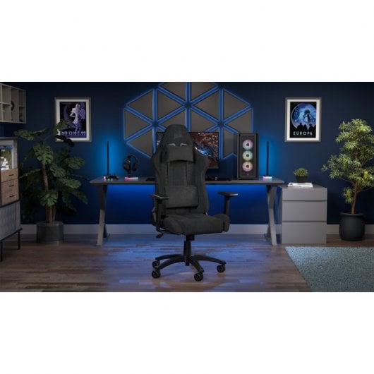 Corsair TC100 RELAXED Fabric Cadeira Gaming Preta