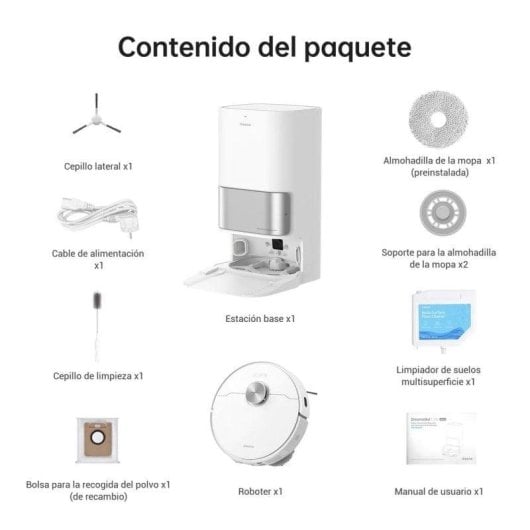 Robot Aspirapolvere e Lavapavimenti Dreame L10s Ultra Autosvuotamento Navigazione IA 5.300 Pa Controllo Vocale