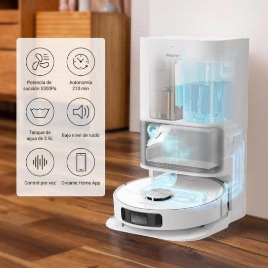 Robot Aspirapolvere e Lavapavimenti Dreame L10s Ultra Autosvuotamento Navigazione IA 5.300 Pa Controllo Vocale