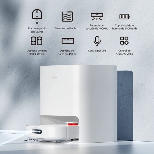 Dreame W10 Pro Robot Aspirador + Estação de Esvaziamento Automática