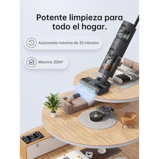 Aspirador sem Fio Dreame H12 200W 35min Lava e Aspira Depósito 0.9L Autolimpeza