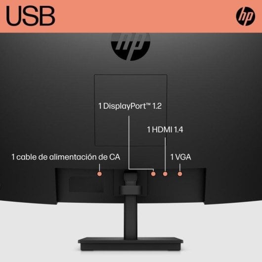 Monitor HP V27c G5 27" FullHD 75Hz VA Curved FreeSync 5ms Lautsprecher