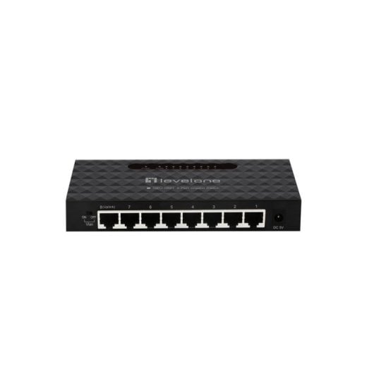 Switch Level One GEU-0821 8 Ports Gigabit Ethernet Managed Wandmontage