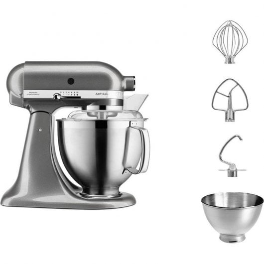 KitchenAid ARTISAN 5KSM185PS robot da cucina 300 W 4,8 L Argento