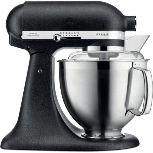 Robot da cucina KitchenAid 5KSM185 PS EBK da 4,8 litri e 300 W, colore nero.