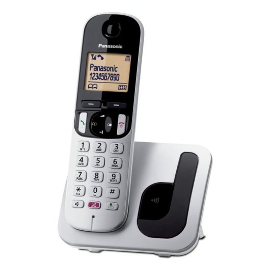 Teléfono Inalámbrico Panasonic KX-TGC250DECT Plata