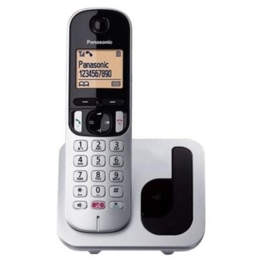 Teléfono Inalámbrico Panasonic KX-TGC250DECT Plata
