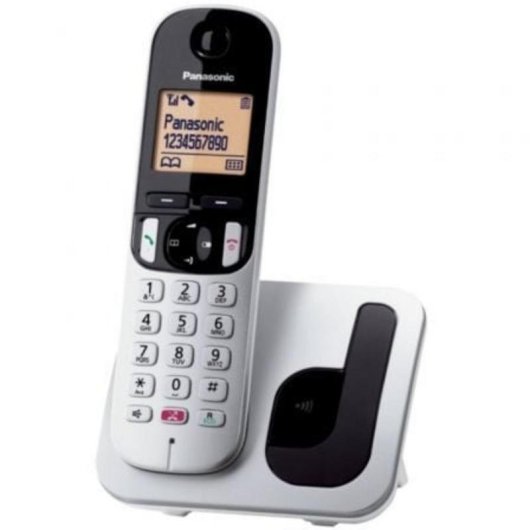 Teléfono Inalámbrico Panasonic KX-TGC250DECT Plata