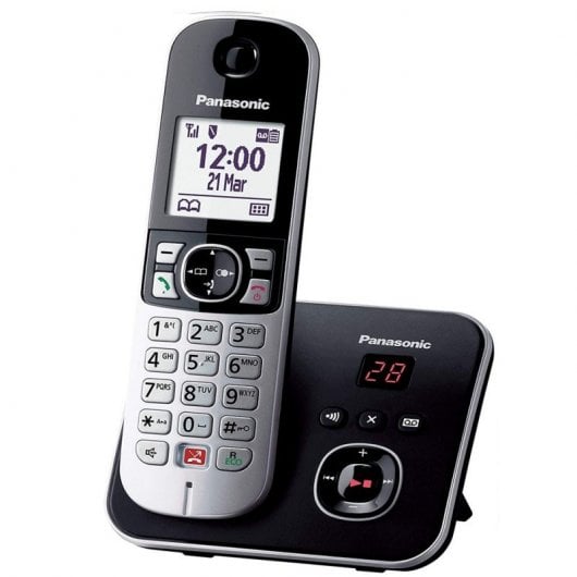 Panasonic KX-TG6861SPB Teléfono Inalámbrico Negro