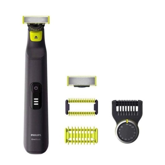 Regolabarba Multifunzione Philips OneBlade Pro 360 QP6541/15 Senza Filo 90min Funzionamento a Umido 14 Regolazioni Lama 360°