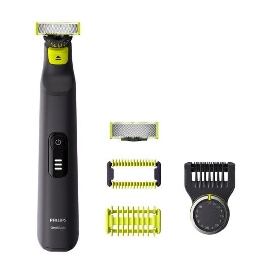 Regolabarba Multifunzione Philips OneBlade Pro 360 QP6541/15 Senza Filo 90min Funzionamento a Umido 14 Regolazioni Lama 360°