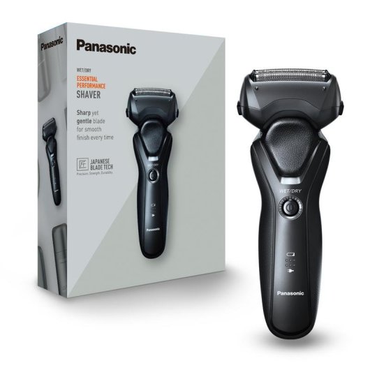 Rasoio Elettrico Viso Panasonic ES-RT37-K503 Senza Filo 54min Funzionamento a Umido 3 Lame