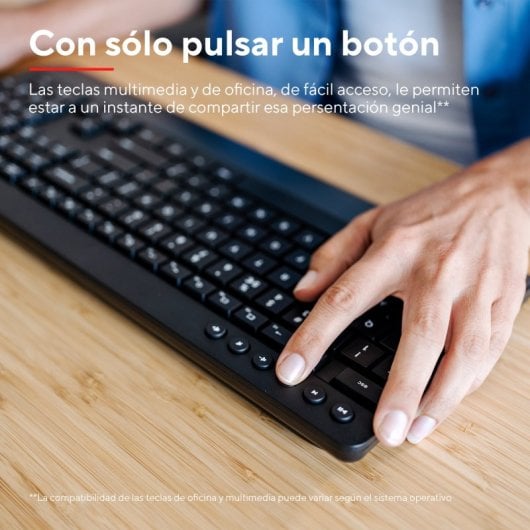 Trust Trezo Combo Teclado Inalámbrico + Ratón Negro