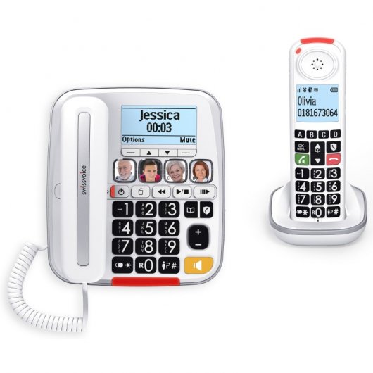 Swissvoice XTRA 3355 Combo Teléfono Inalámbrico Dect Blanco