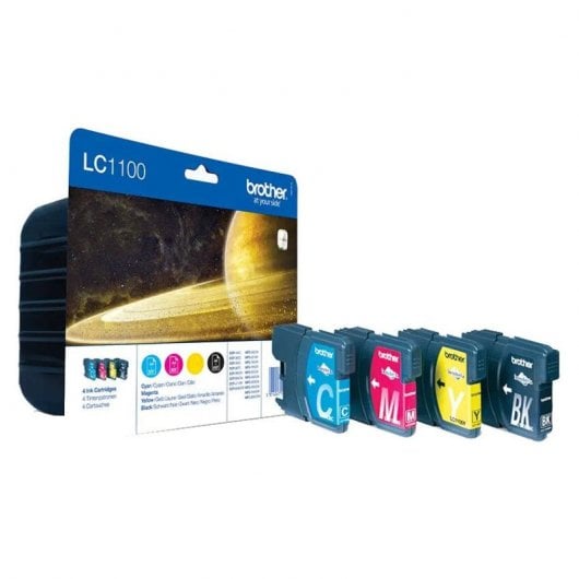 Brother Original Tintenpatronen LC1100VALBP Multipack Schwarz/Cyan/Magenta/Gelb
